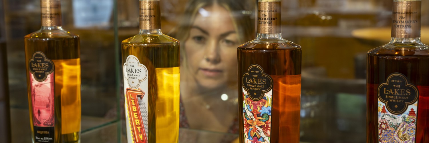 Products at the Lakes Distillery near Keswick